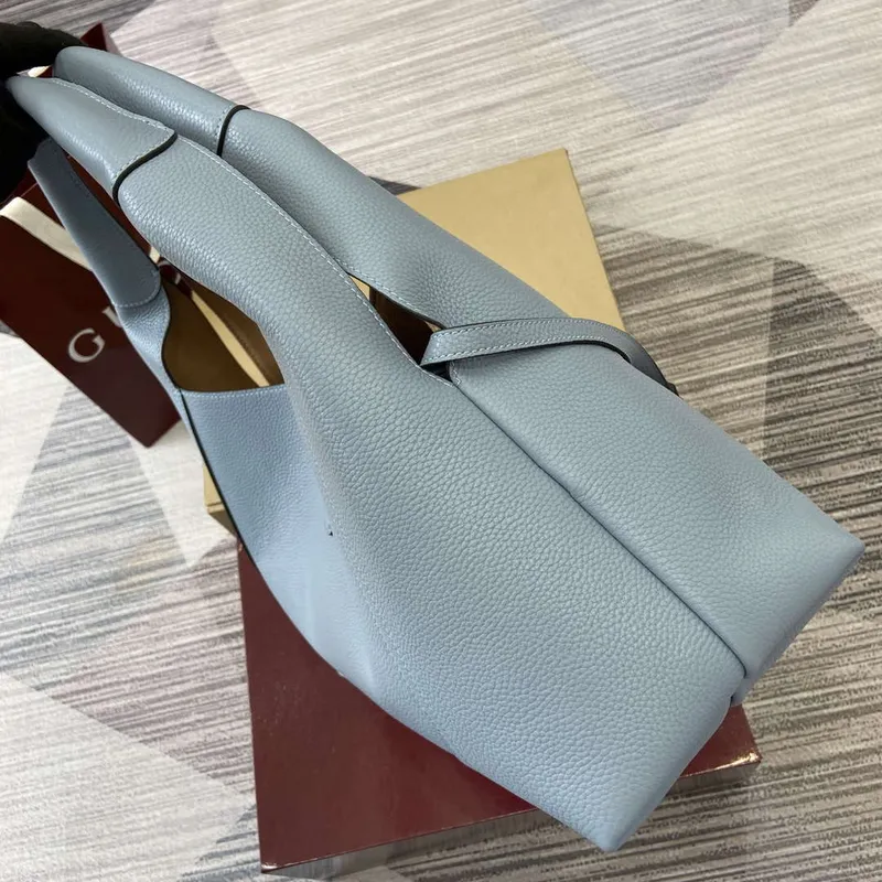 Gucci 837466 Gucci Softbit Maxi Kabelka přes rameno Šedá modrá