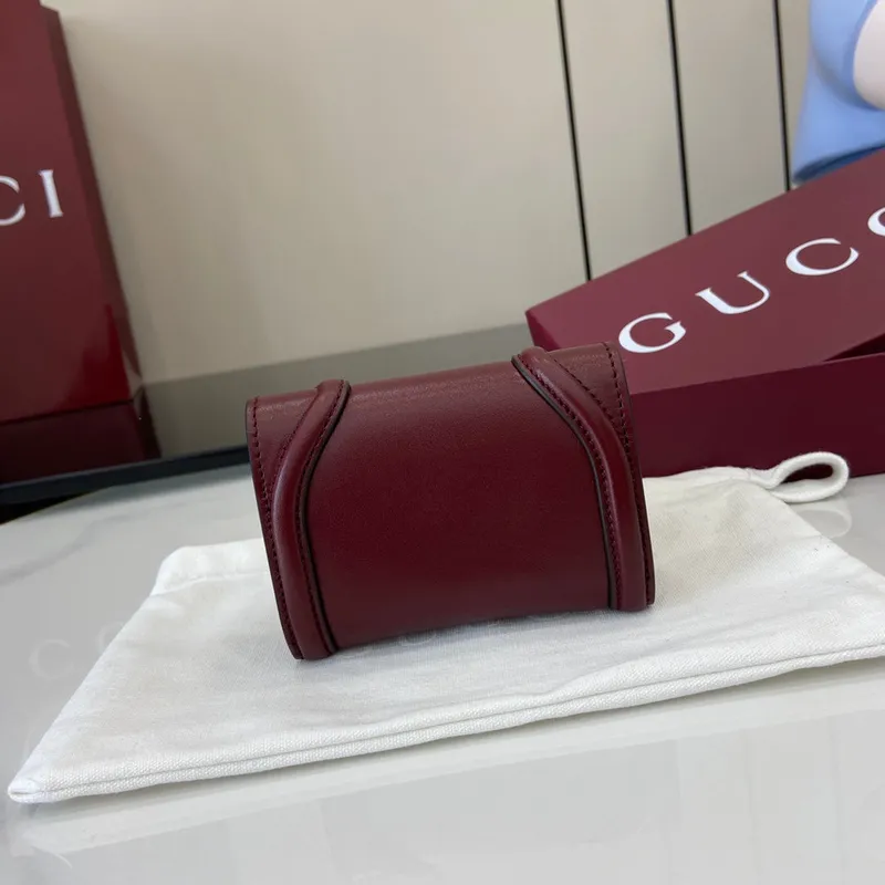 Gucci 818795 Gucci Blondie pouzdro na karty vínově červené