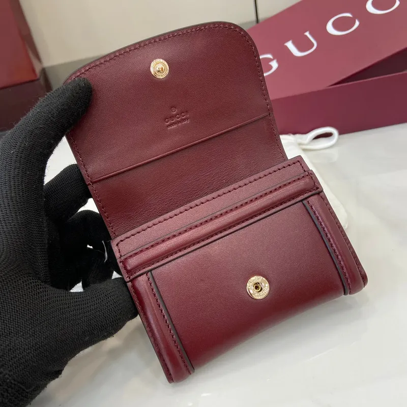 Gucci 818795 Gucci Blondie pouzdro na karty vínově červené