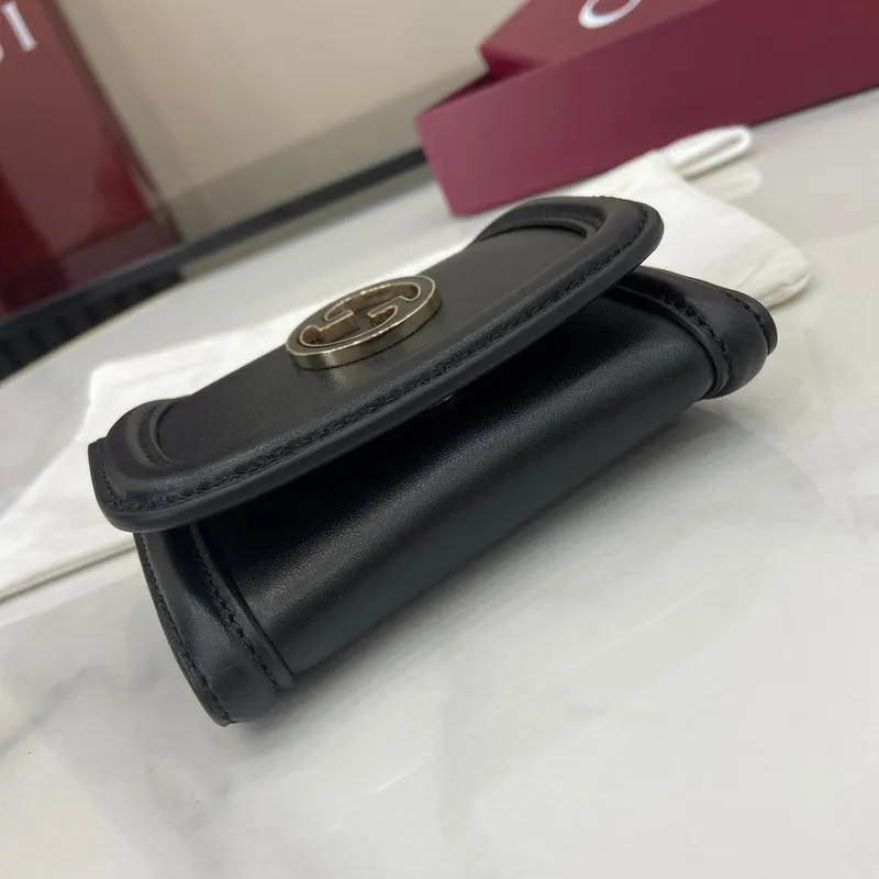 Gucci 818795 Gucci Blondie pouzdro na karty Černé