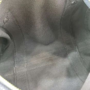 Gucci 816865 Malá tištěná plátěná taška Duffle Tmavě modrá