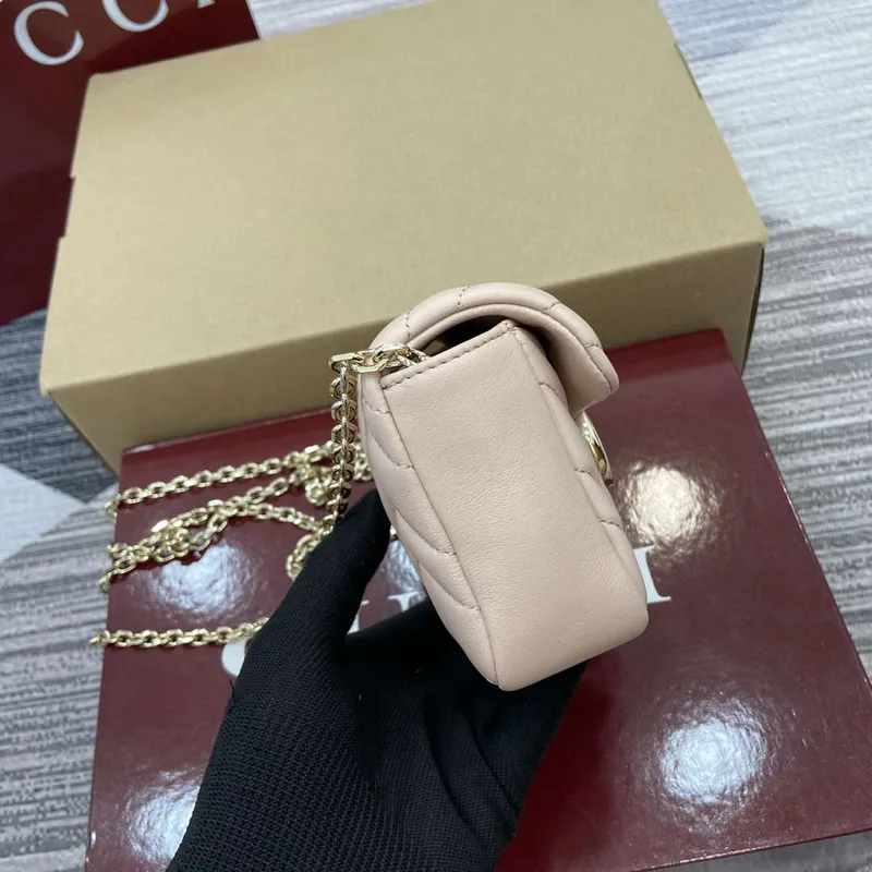 Gucci 841290 GG Marmont Mini Kabelka přes rameno Světle růžová