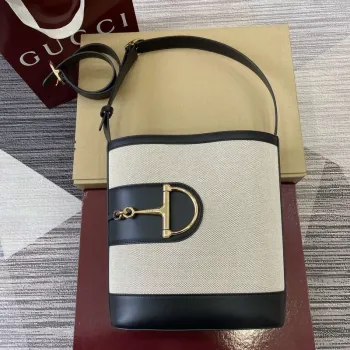 Gucci 833660 Gucci 73 Střední kbelík Taška Přírodní plátno