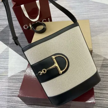 Gucci 833660 Gucci 73 Střední kbelík Taška Přírodní plátno