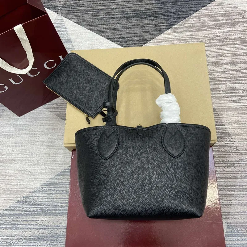 Gucci 839124 Gucci Totissima Malá Oboustranná Taška Černá