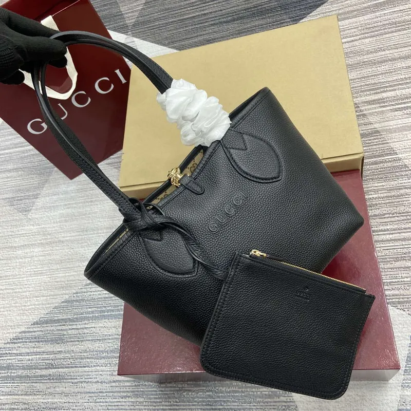 Gucci 839124 Gucci Totissima Malá Oboustranná Taška Černá