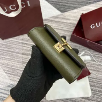 Gucci 828148 Gucci Softbit Karta Držák Tmavě Zelená