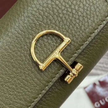 Gucci 828148 Gucci Softbit Karta Držák Tmavě Zelená