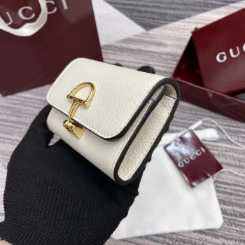 Gucci 828148 Gucci Softbit Karta Pouzdro Bílé