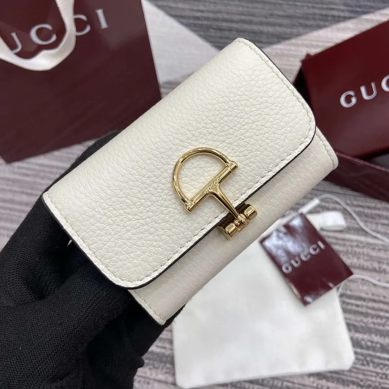 Gucci 828148 Gucci Softbit Karta Pouzdro Bílé