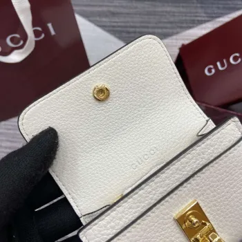 Gucci 828148 Gucci Softbit Karta Pouzdro Bílé