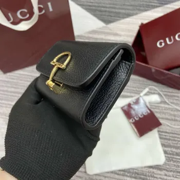 Gucci 828148 Gucci Softbit Karta Pouzdro Černé