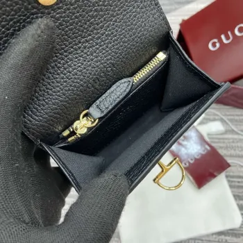 Gucci 828148 Gucci Softbit Karta Pouzdro Černé