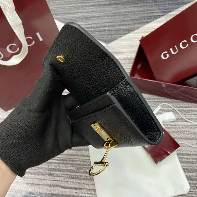 Gucci 828148 Gucci Softbit Karta Pouzdro Černé
