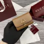 Gucci 828148 Gucci Softbit Karta Pouzdro Hnědé