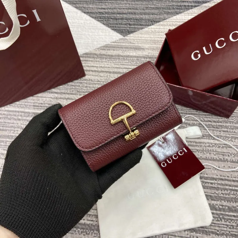 Gucci 828148 Gucci Softbit Karta Pouzdro Ancora červené