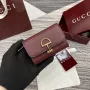 Gucci 828148 Gucci Softbit Karta Pouzdro Ancora červené