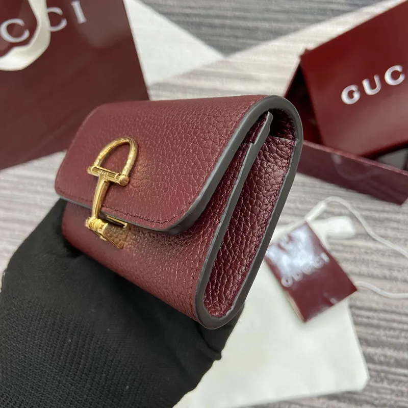 Gucci 828148 Gucci Softbit Karta Pouzdro Ancora červené