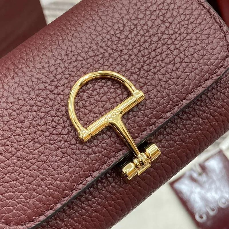 Gucci 828148 Gucci Softbit Karta Pouzdro Ancora červené