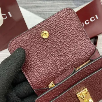 Gucci 828148 Gucci Softbit Karta Pouzdro Ancora červené