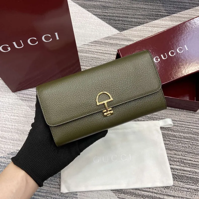 Gucci 828147 Gucci Softbit Kontinentální Peněženka Tmavě Zelená