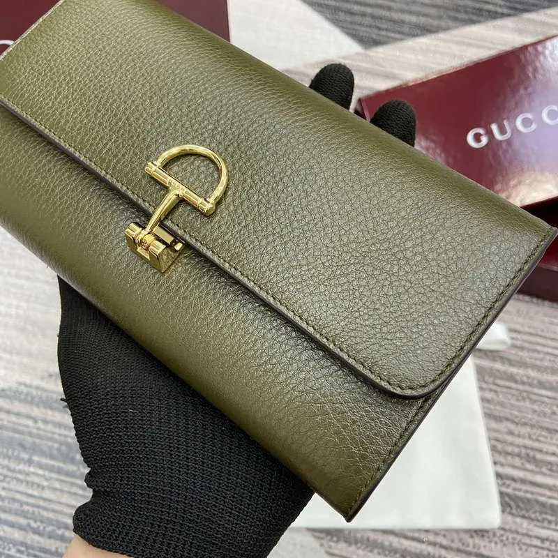 Gucci 828147 Gucci Softbit Kontinentální Peněženka Tmavě Zelená