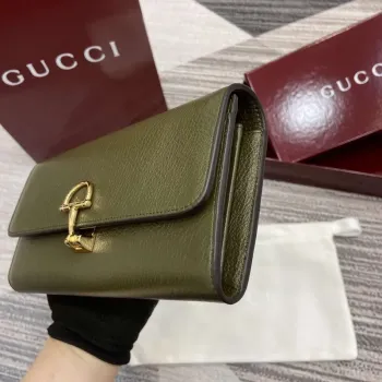 Gucci 828147 Gucci Softbit Kontinentální Peněženka Tmavě Zelená