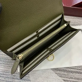 Gucci 828147 Gucci Softbit Kontinentální Peněženka Tmavě Zelená