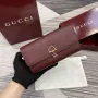 Gucci 828147 Gucci Softbit Continental Wallet Ancora červená