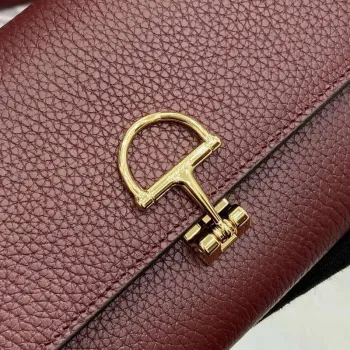 Gucci 828147 Gucci Softbit Continental Wallet Ancora červená
