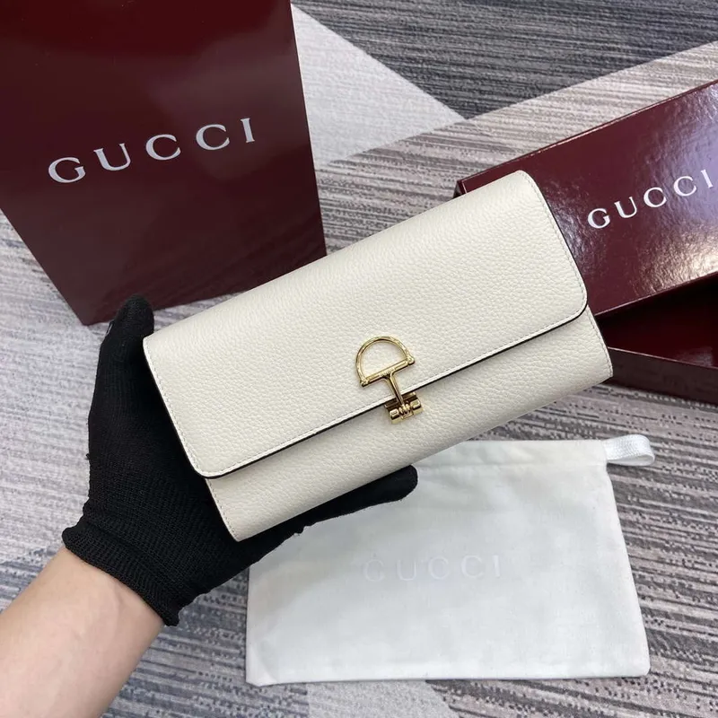 Gucci 828147 Gucci Softbit Kontinentální Peněženka Bílá