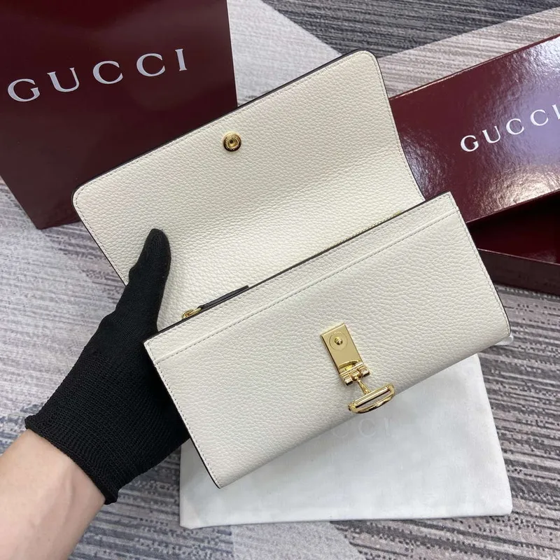 Gucci 828147 Gucci Softbit Kontinentální Peněženka Bílá