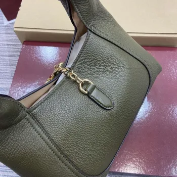 Gucci 837467 Gucci Softbit Střední Taška s Uchem Tmavě Zelená