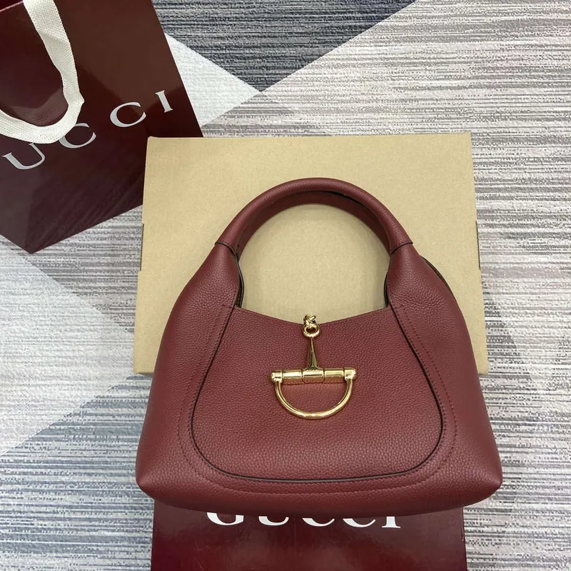 Gucci 837467 Gucci Softbit Medium Top Handle Bag Ancora červená
