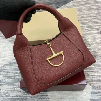 Gucci 837467 Gucci Softbit Medium Top Handle Bag Ancora červená