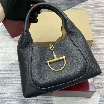 Gucci 837467 Gucci Softbit Střední Kabelka s Uchem Černá