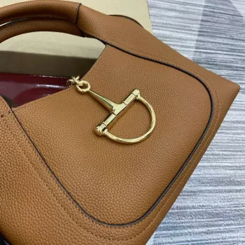 Gucci 837467 Gucci Softbit Střední Taška s Uchem Hnědá