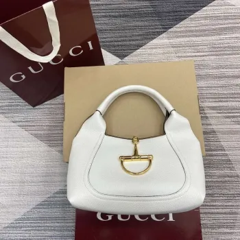 Gucci 837467 Gucci Softbit Střední Taška s Horním Uchem Bílá