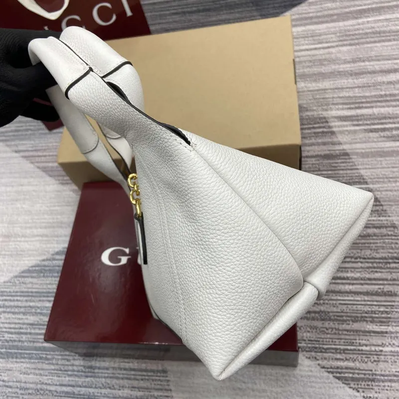 Gucci 837467 Gucci Softbit Střední Taška s Horním Uchem Bílá