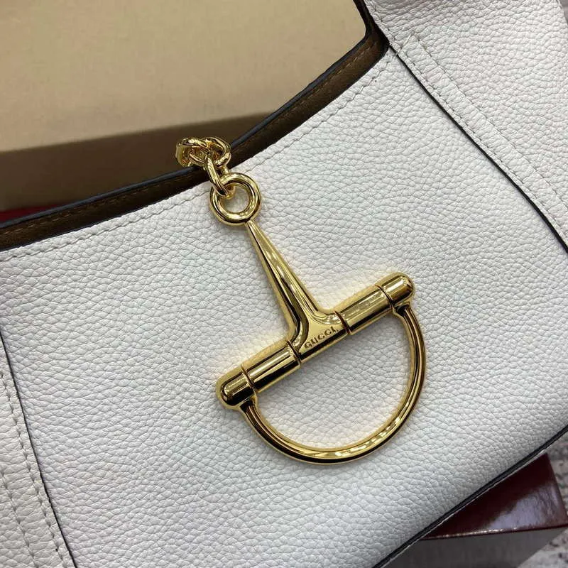 Gucci 837467 Gucci Softbit Střední Taška s Horním Uchem Bílá