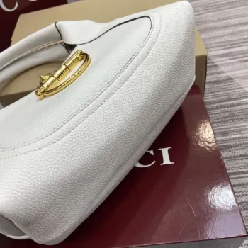 Gucci 837467 Gucci Softbit Střední Taška s Horním Uchem Bílá
