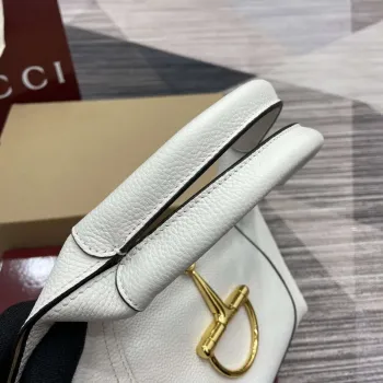 Gucci 837467 Gucci Softbit Střední Taška s Horním Uchem Bílá