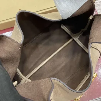 Gucci 837467 Gucci Softbit Střední Taška s Horním Uchem Taupe zrnitá