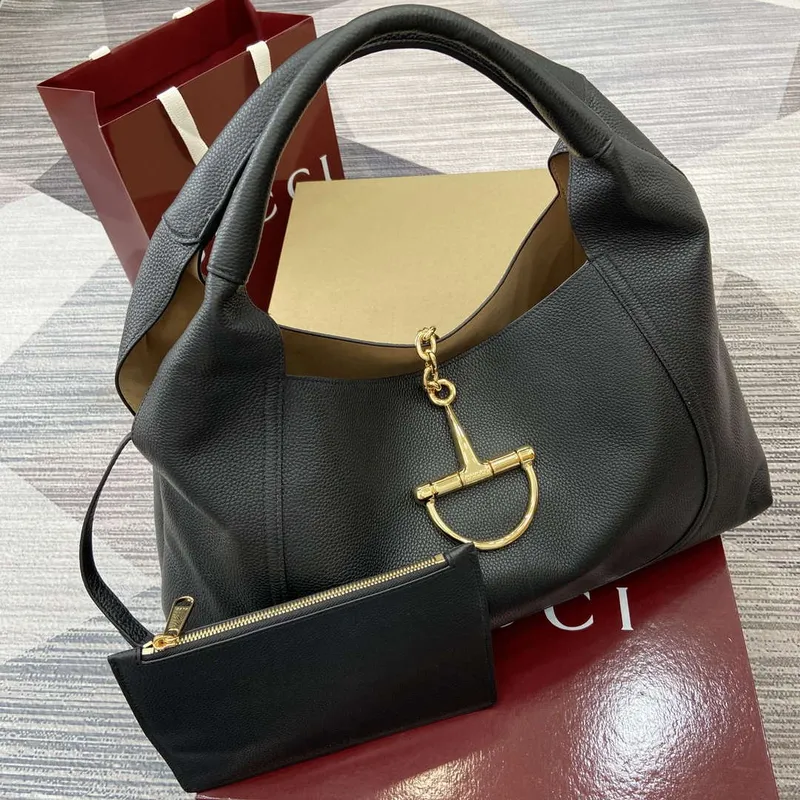 Gucci 837466 Gucci Softbit Maxi Kabelka přes rameno Černá