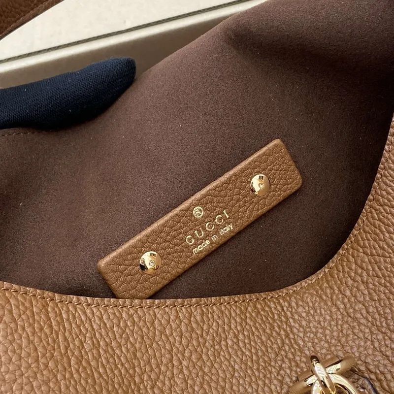 Gucci 837466 Gucci Softbit Maxi Kabelka přes rameno Hnědá