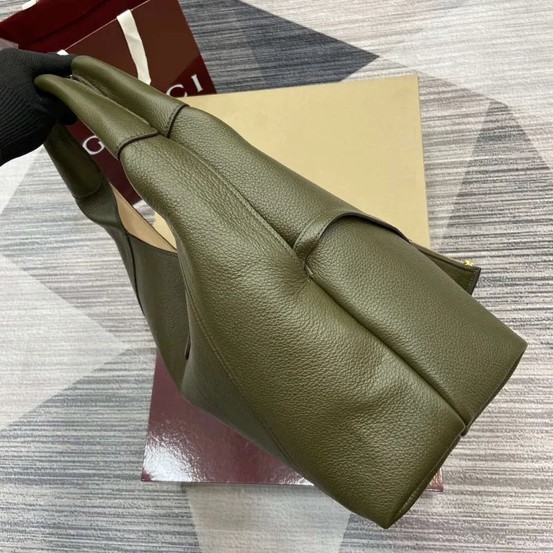 Gucci 837466 Gucci Softbit Maxi Kabelka přes rameno Tmavě zelená