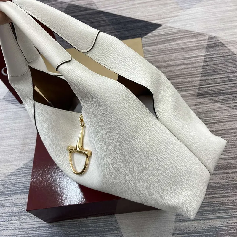 Gucci 837466 Gucci Softbit Maxi Kabelka přes rameno Bílá