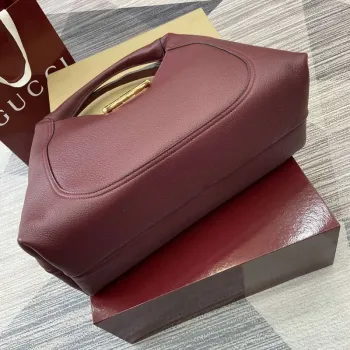 Gucci 837466 Gucci Softbit Maxi Kabelka přes rameno Ancora Red