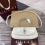Gucci 827750 Gucci Bamboo Diva Střední Taška Bílá