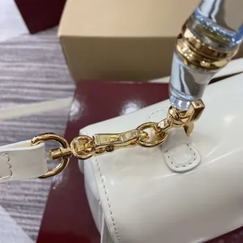 Gucci 827750 Gucci Bamboo Diva Střední Taška Bílá